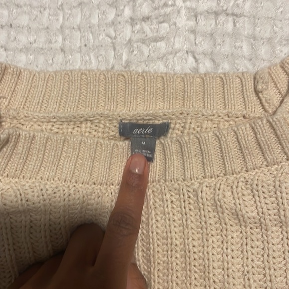AERIE Ombré Pink/Yellow Sweater - Picture 2 of 9